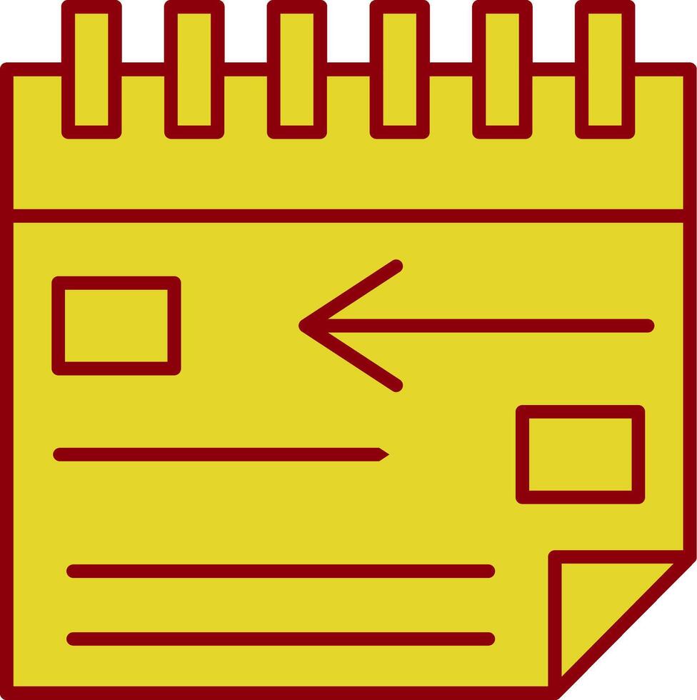 Plan Glyph Curve Icon vector