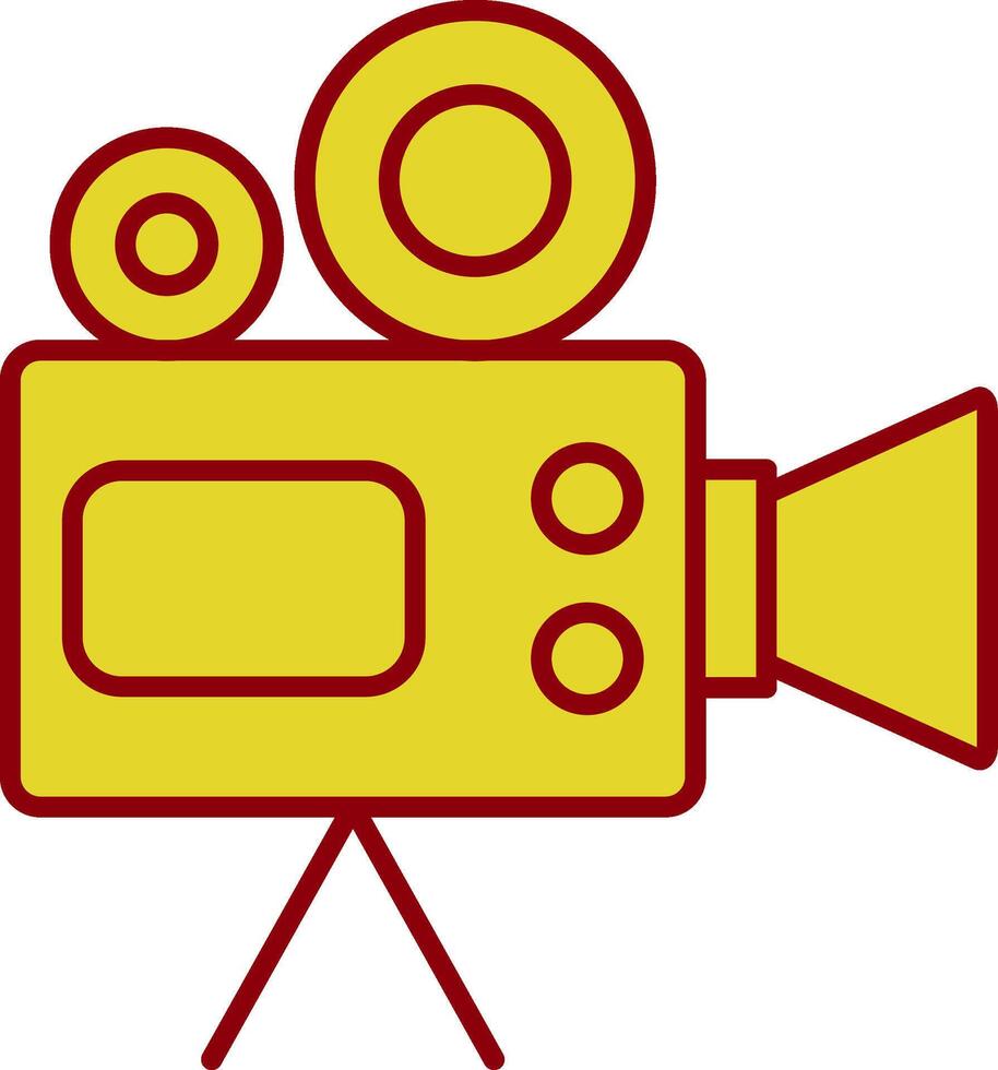 Camera Glyph Curve Icon vector