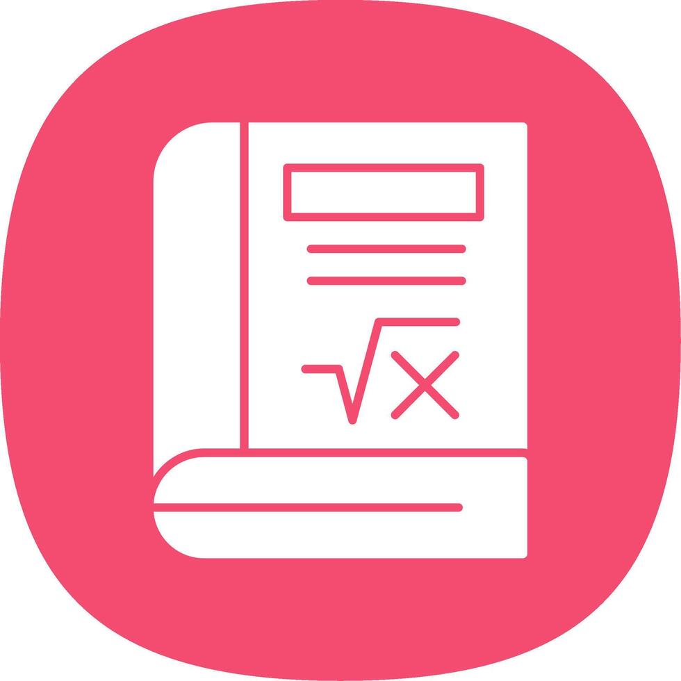 Book Glyph Curve Icon vector