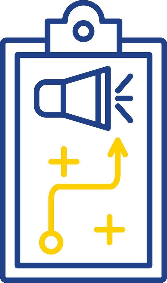 Strategy Line Two Color Icon vector