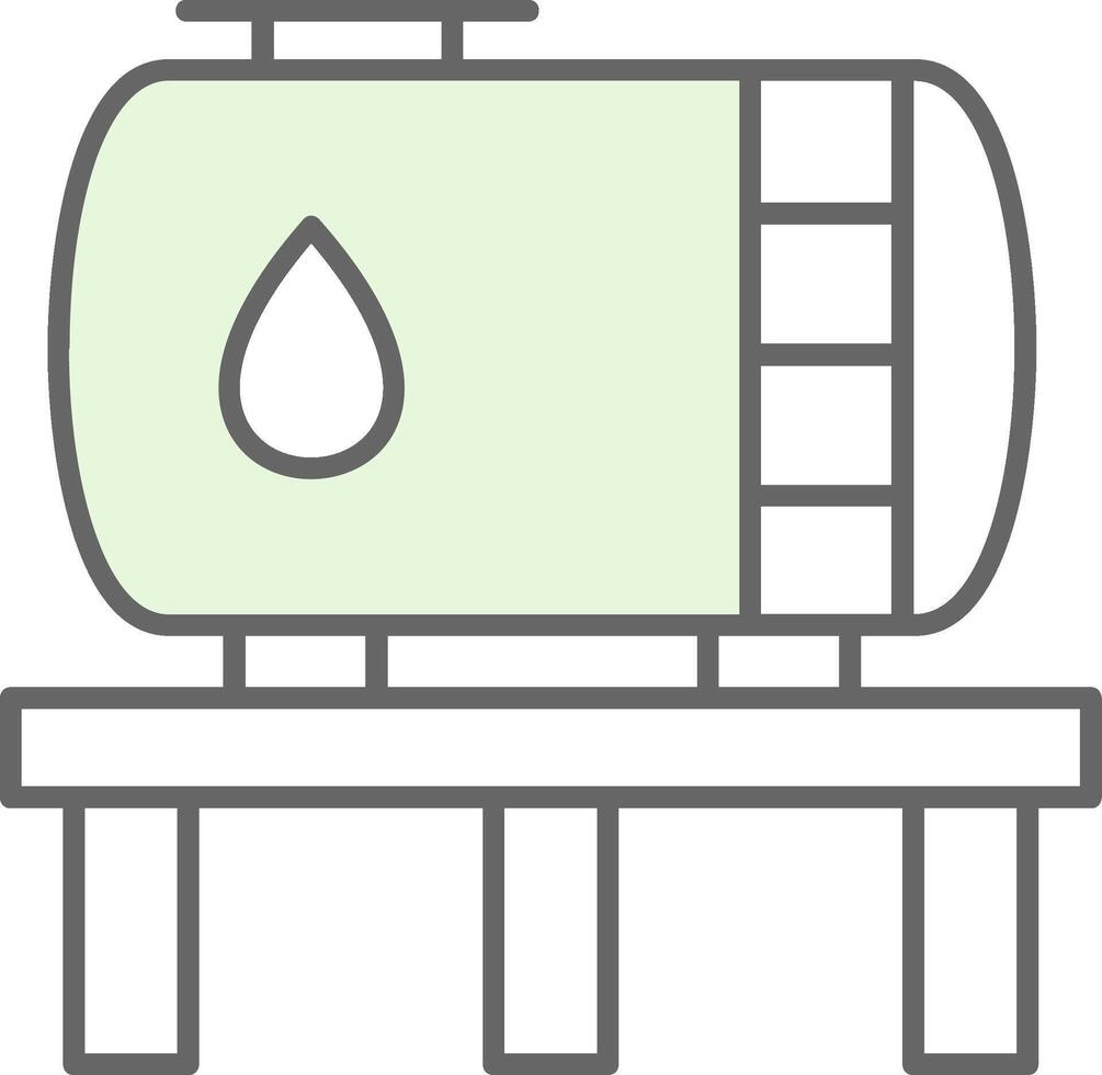 tanque relleno icono vector