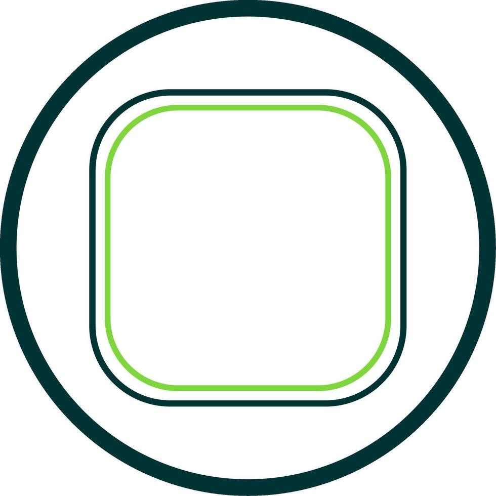 Round Corner Line Circle Icon vector