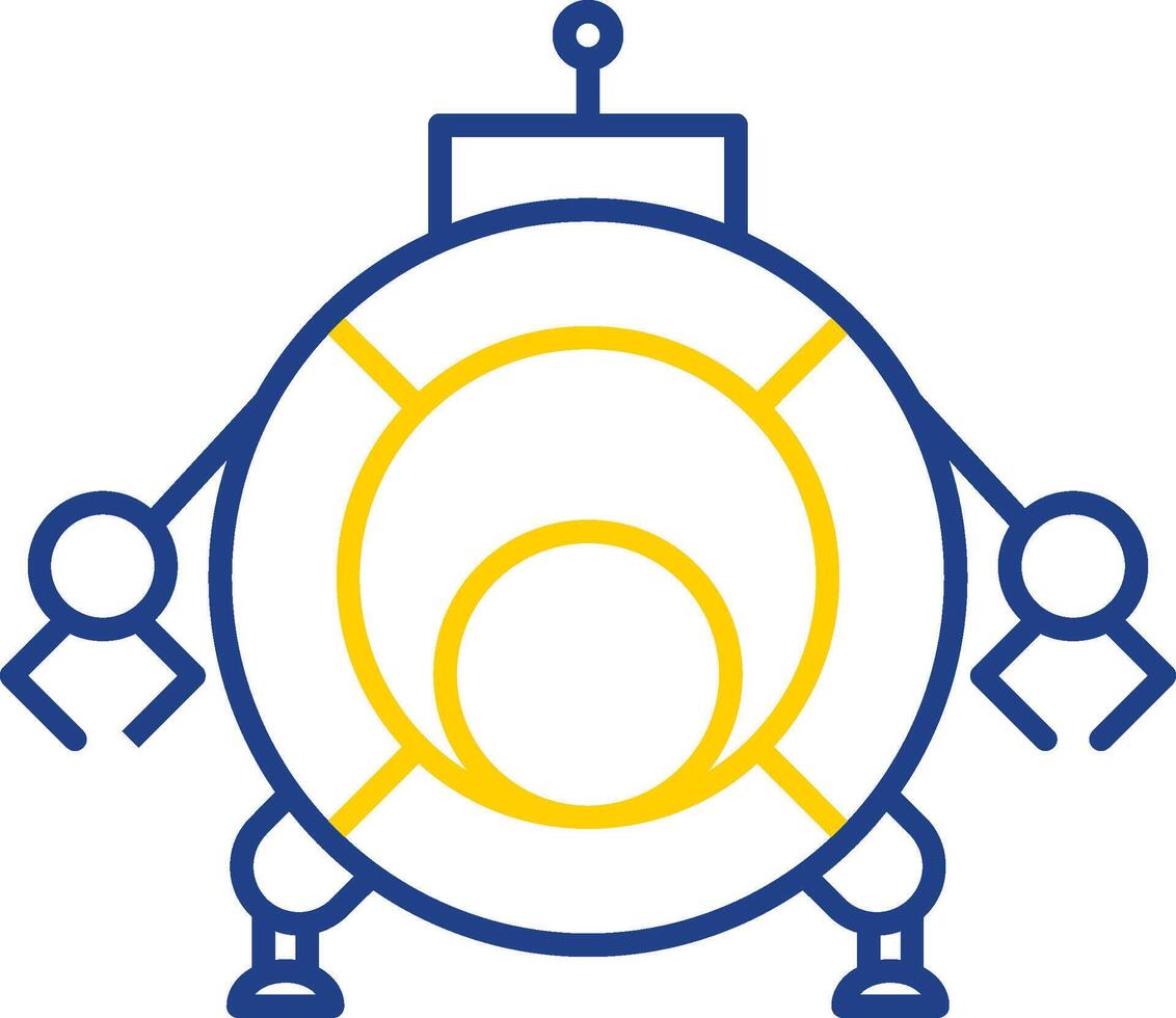 Robotics Line Two Color Icon vector