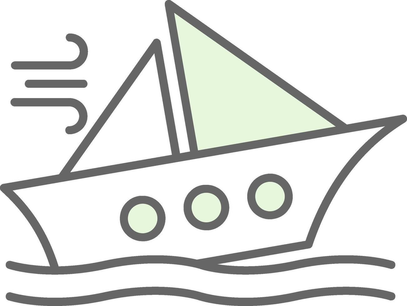 Shipwreck Fillay Icon vector