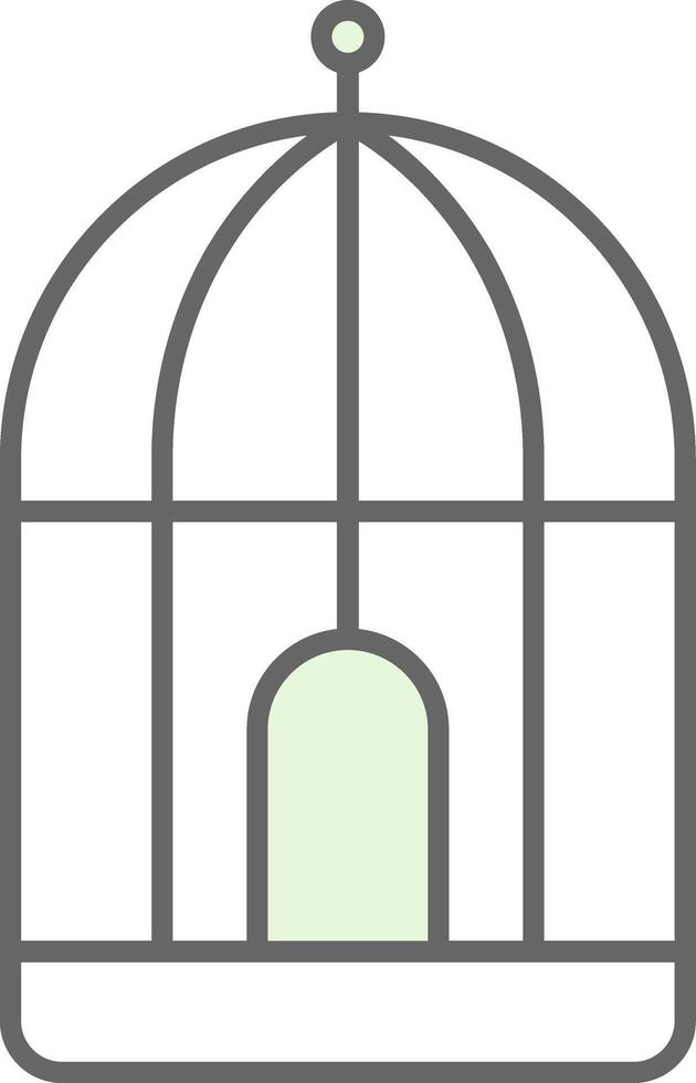 Circus Cage Fillay Icon vector