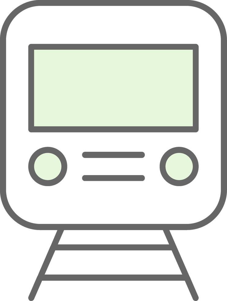 Rail Fillay Icon vector