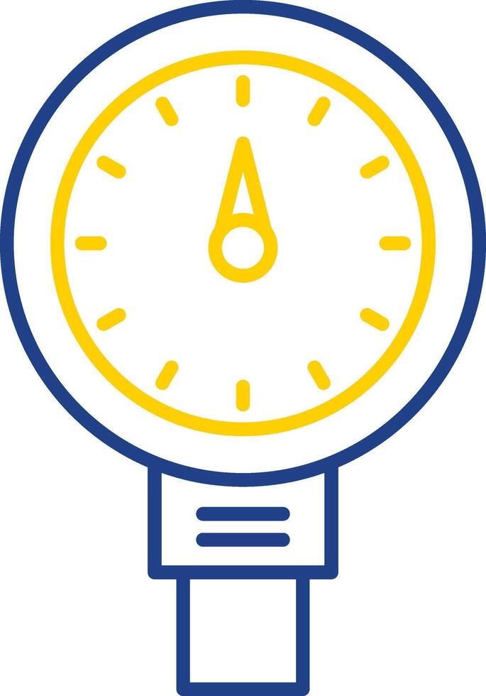 Meter Line Two Color Icon vector
