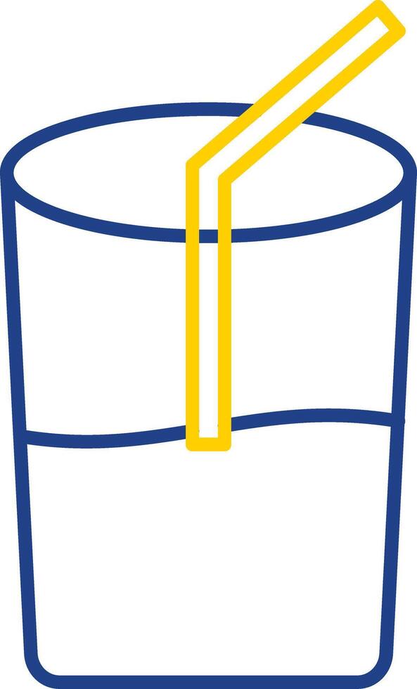 Drink Line Two Color Icon vector