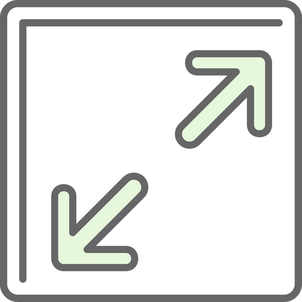 Resize Fillay Icon vector