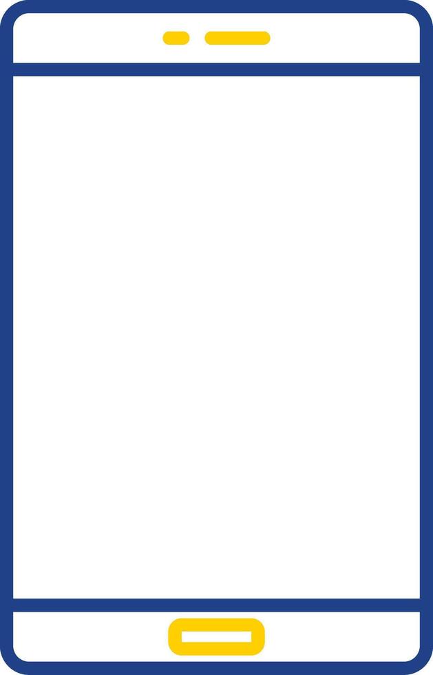 Smart Phone Line Two Color Icon vector