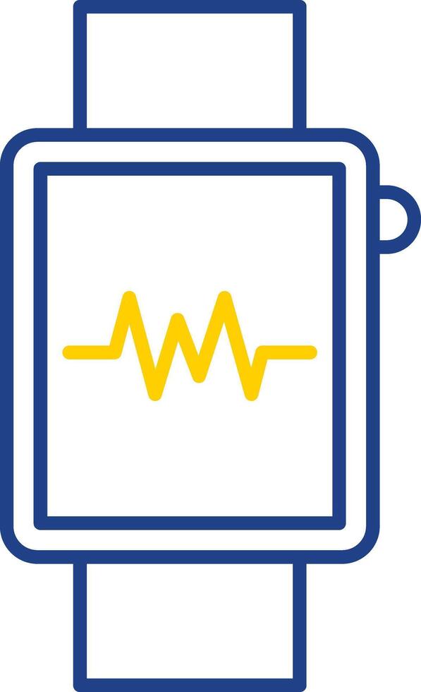 Smartwatch Line Two Color Icon vector