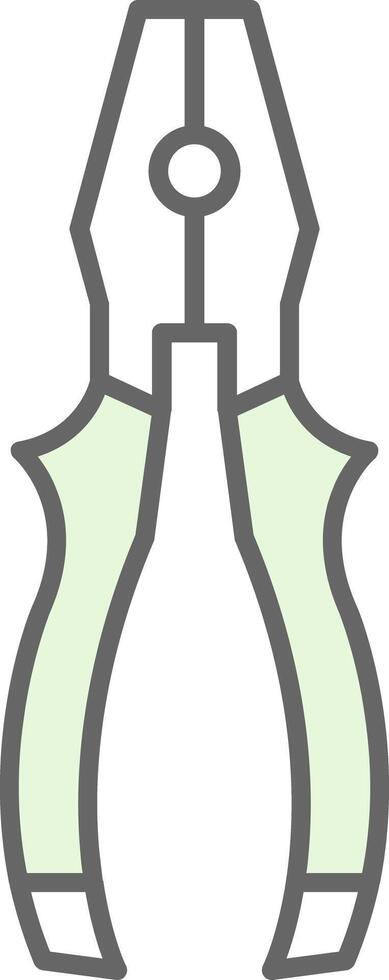 Pliers Fillay Icon vector