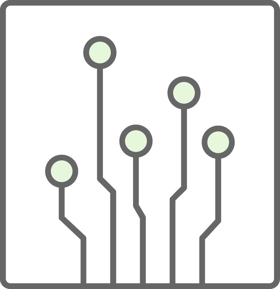 Circuit Fillay Icon vector