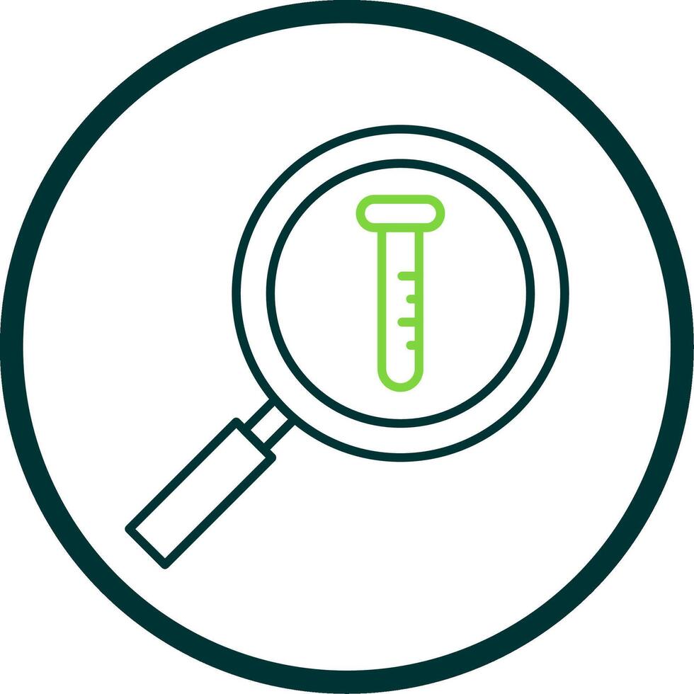 Research Line Circle Icon vector