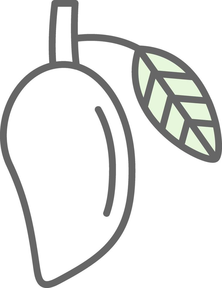 mango relleno icono vector