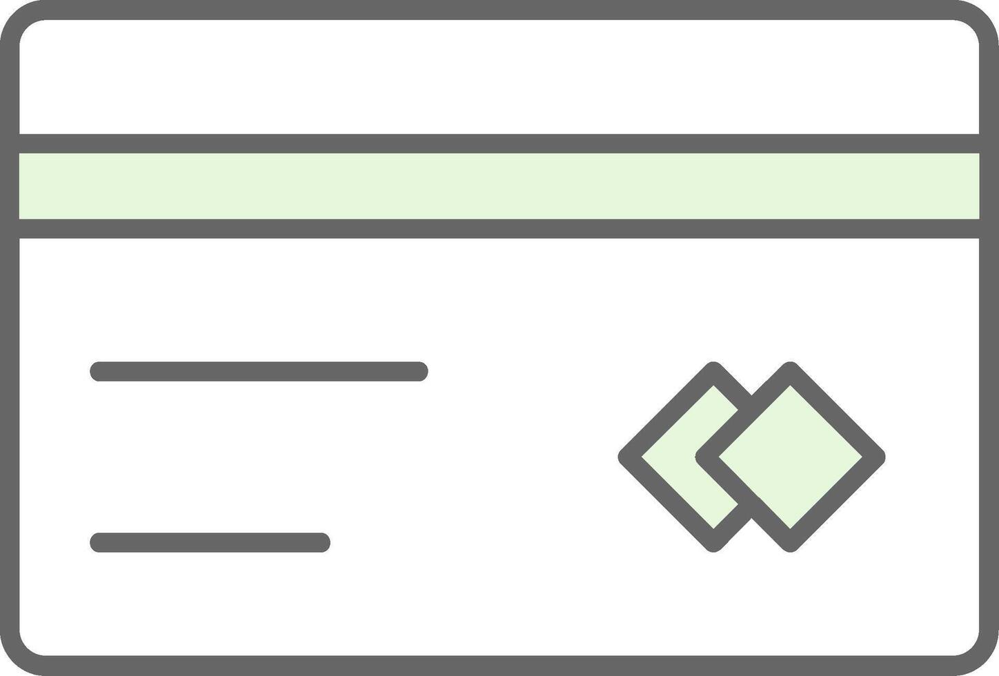 Card Fillay Icon vector