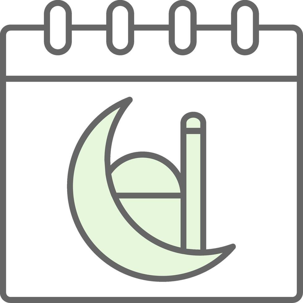 Calendar Fillay Icon vector