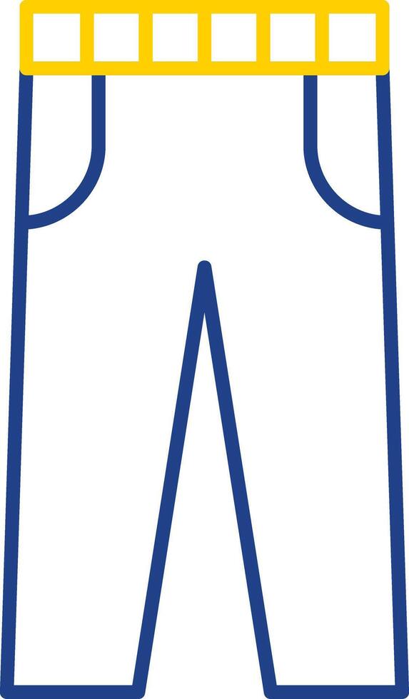 Trousers Line Two Color Icon vector