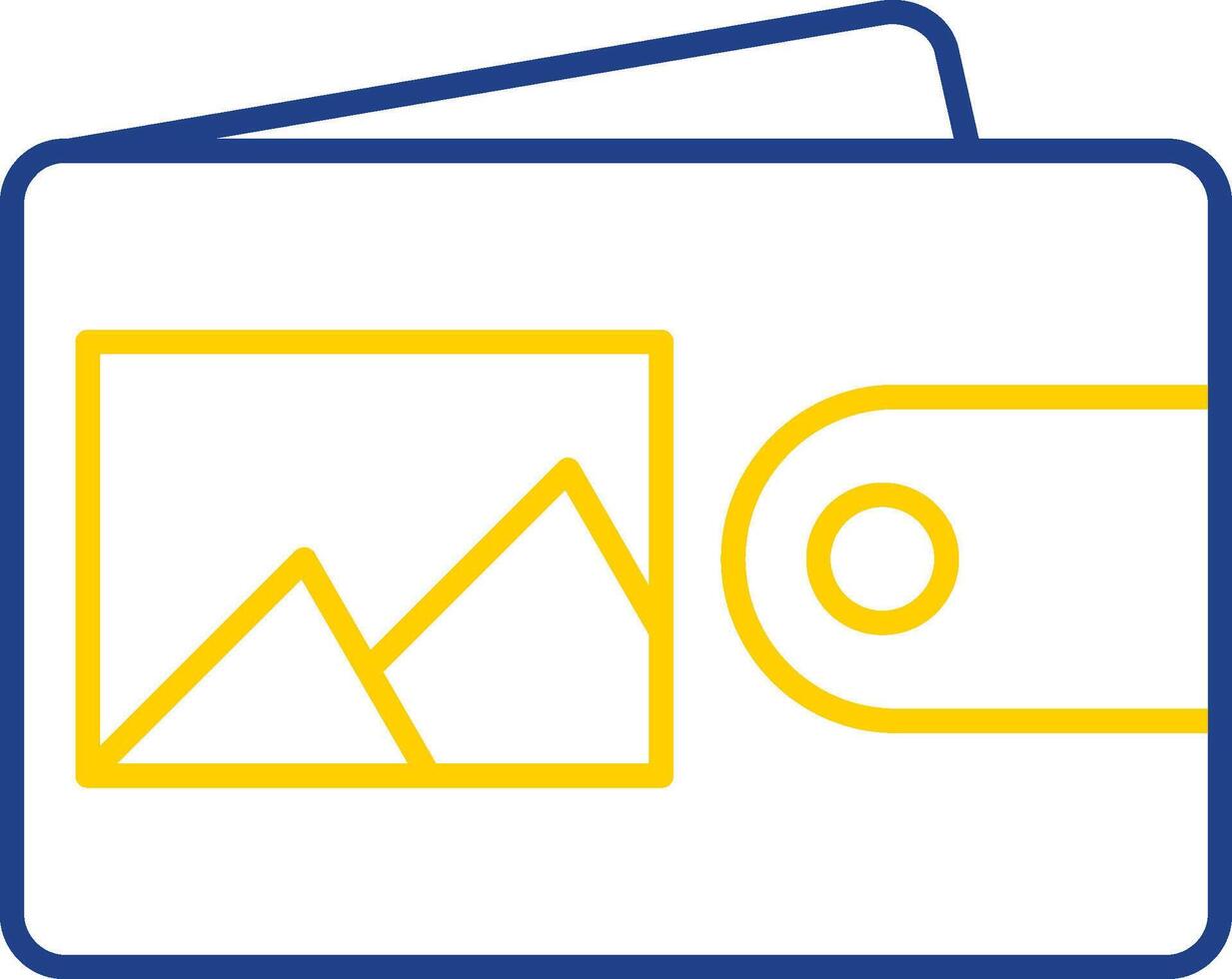 Wallet Line Two Color Icon vector