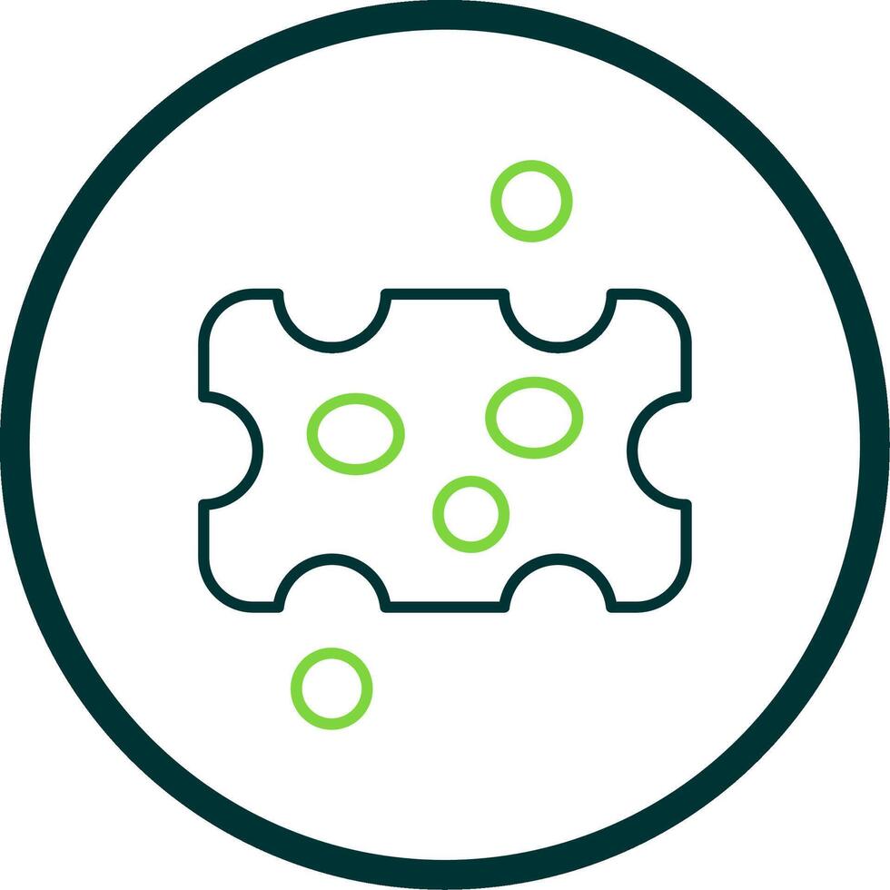 Asteroid Line Circle Icon vector