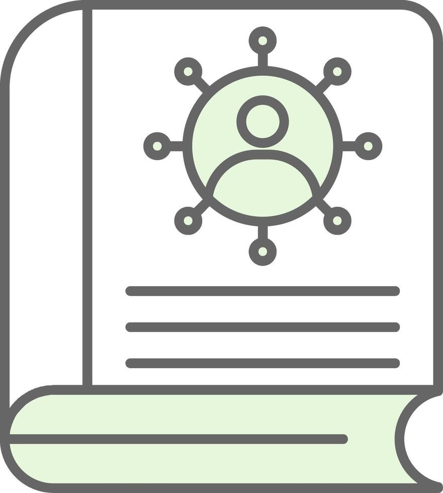 Book Fillay Icon vector