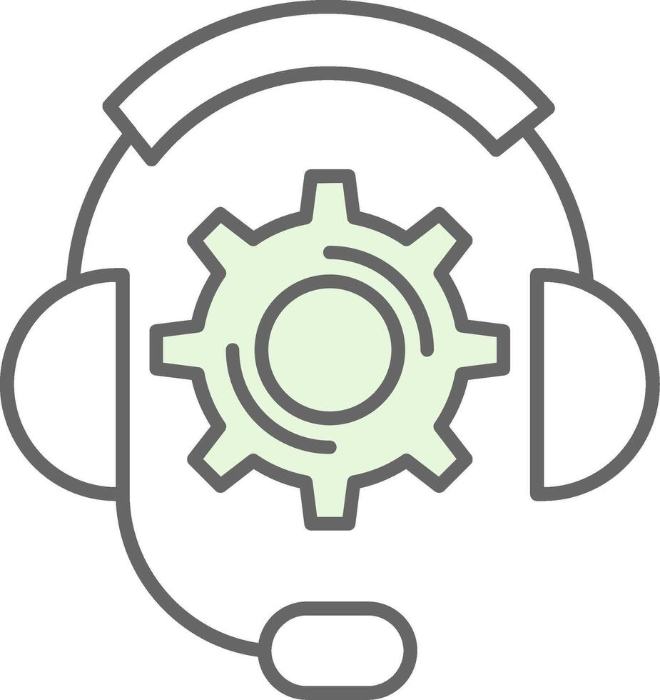 Technical Support Fillay Icon vector