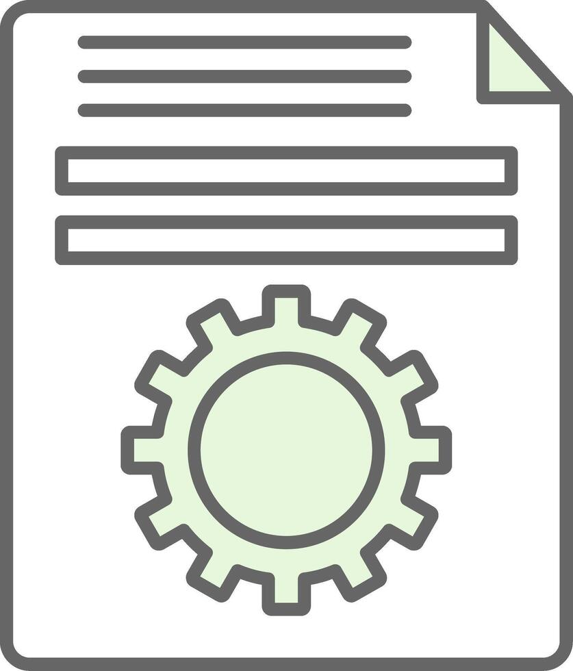 Setting Fillay Icon vector
