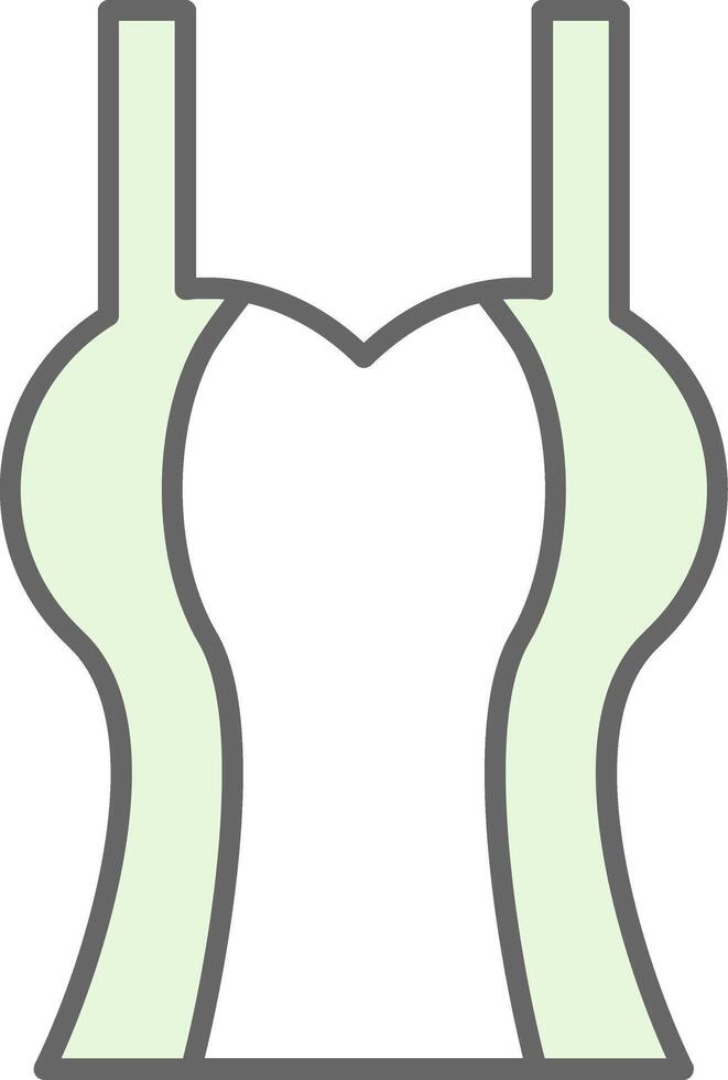 Tanktop Fillay Icon vector