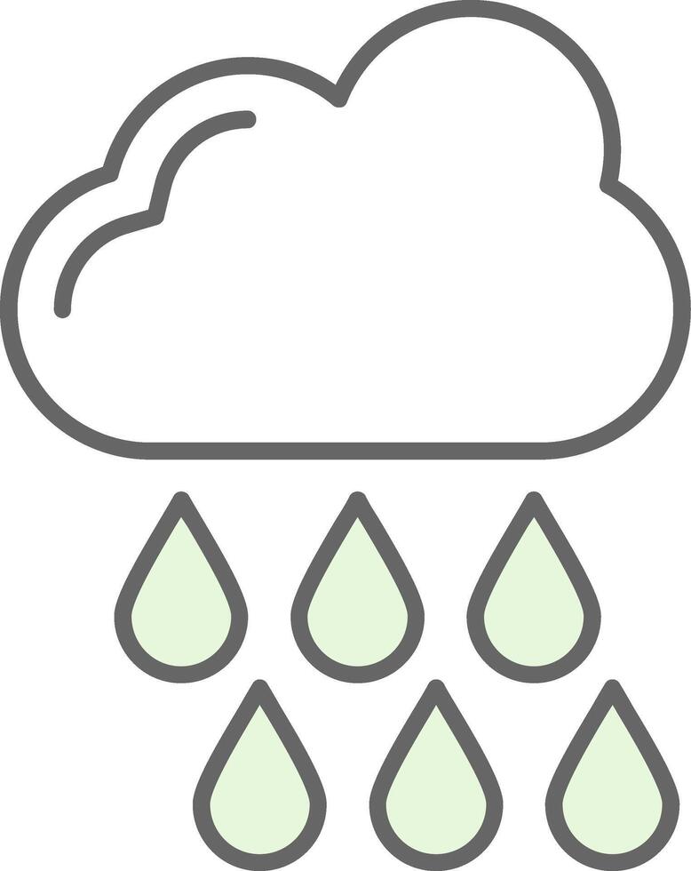 Rainy Fillay Icon vector