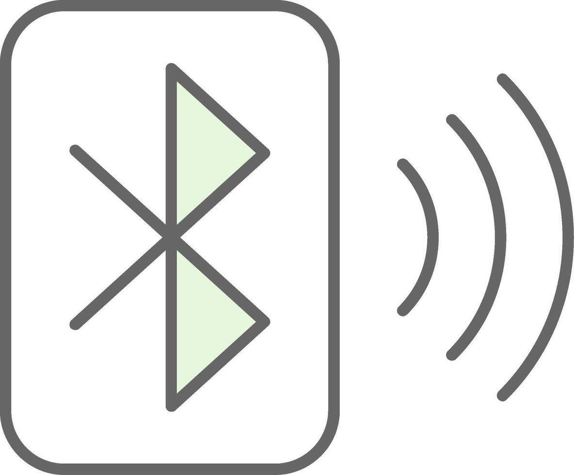 Bluetooth Fillay Icon vector