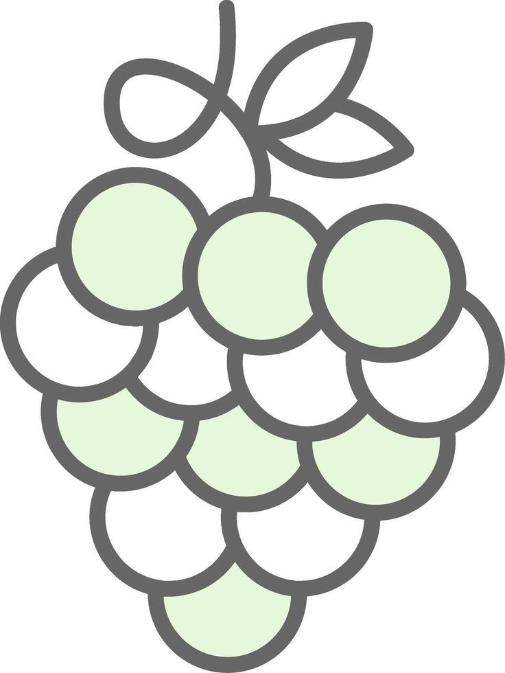 Zinfandel Grapes Fillay Icon vector