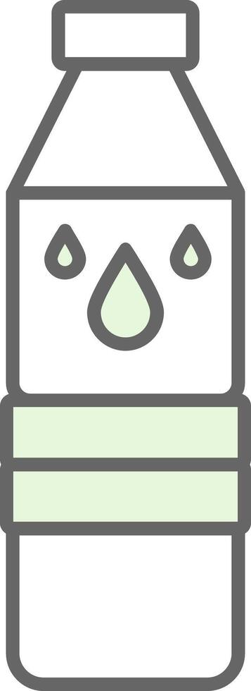 Water Bottle Fillay Icon vector