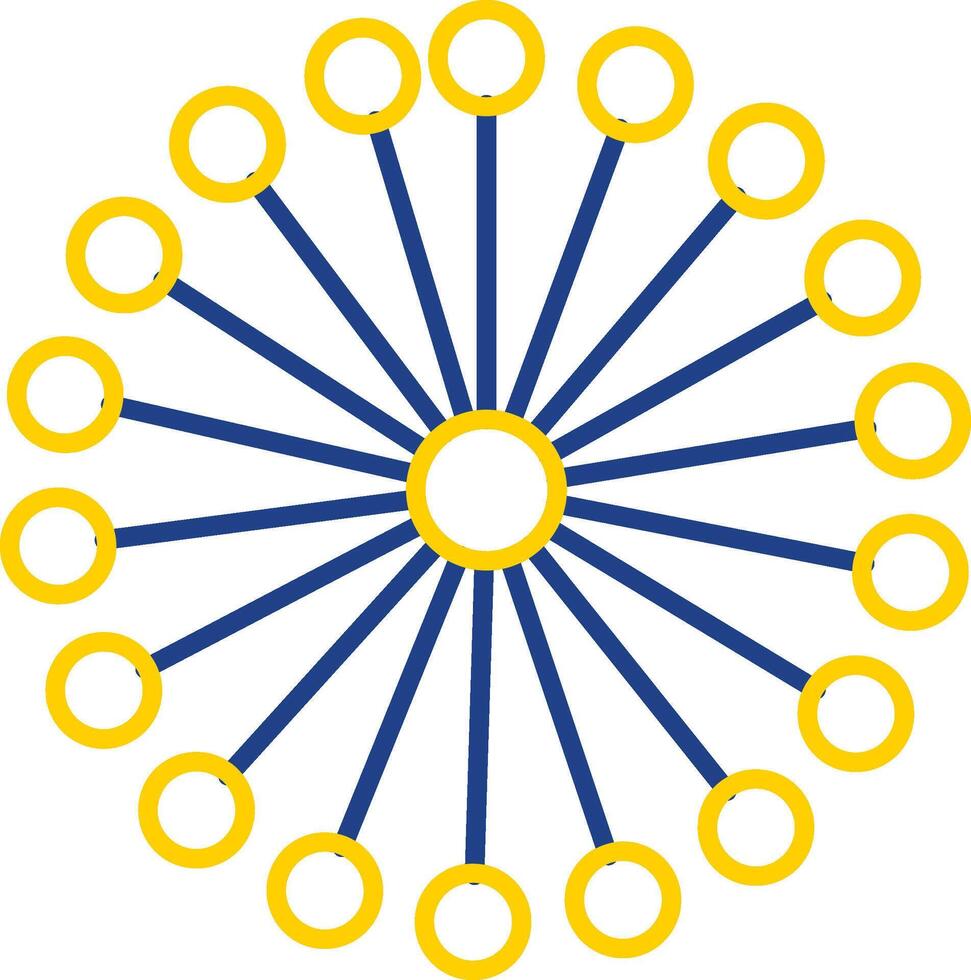 Mimosa Line Two Color Icon vector
