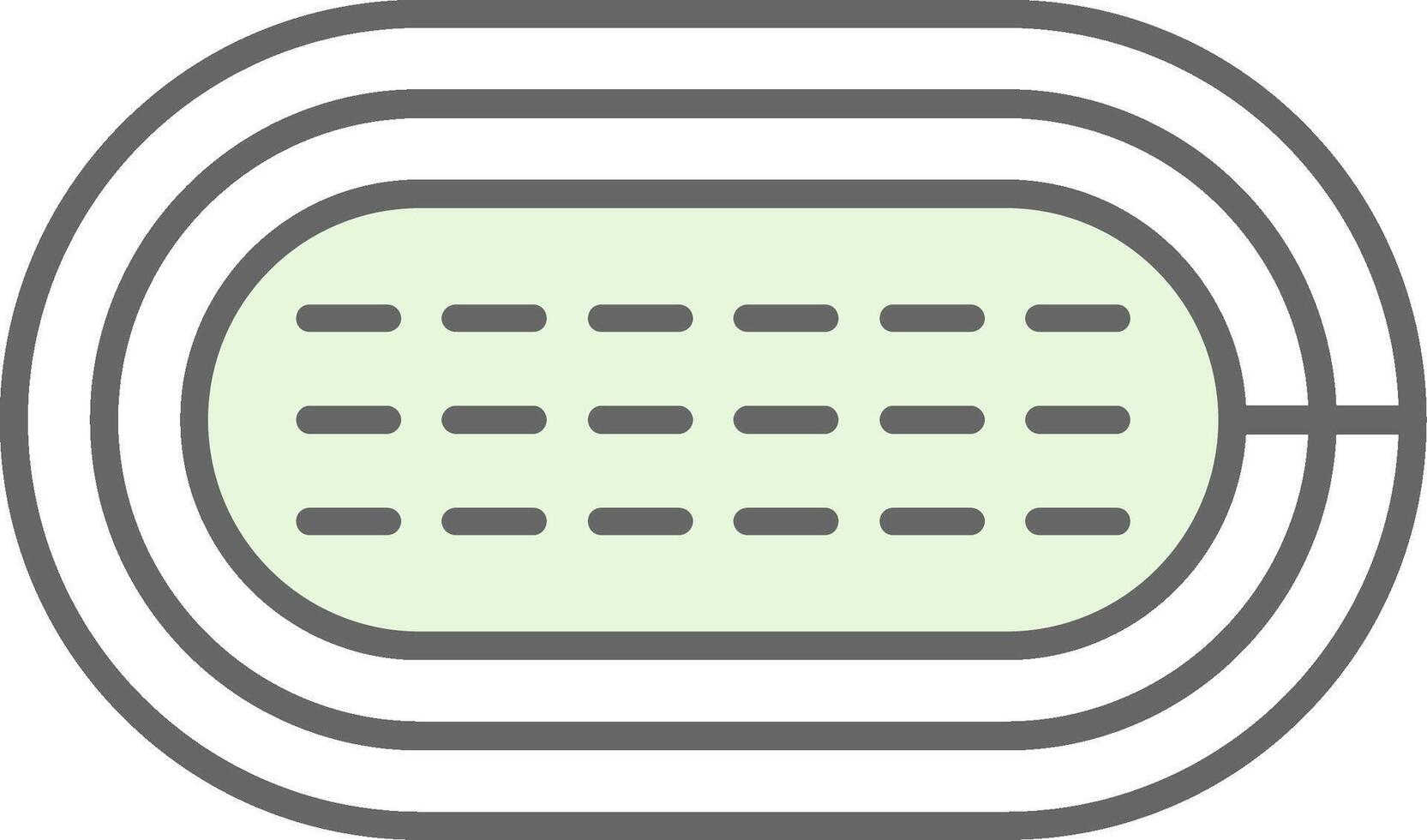 Running Track Fillay Icon vector