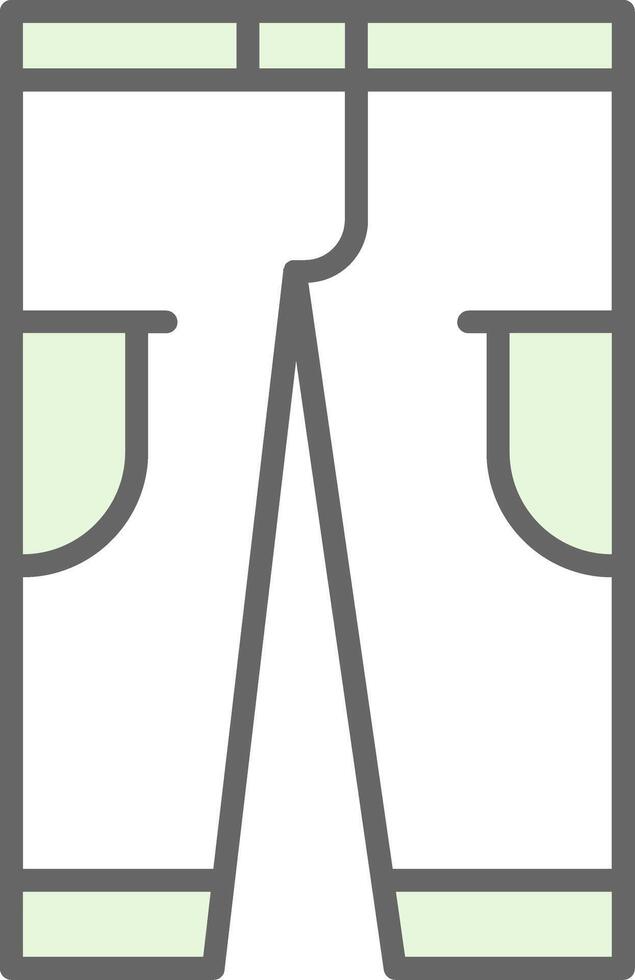 Pant Design Fillay Icon vector