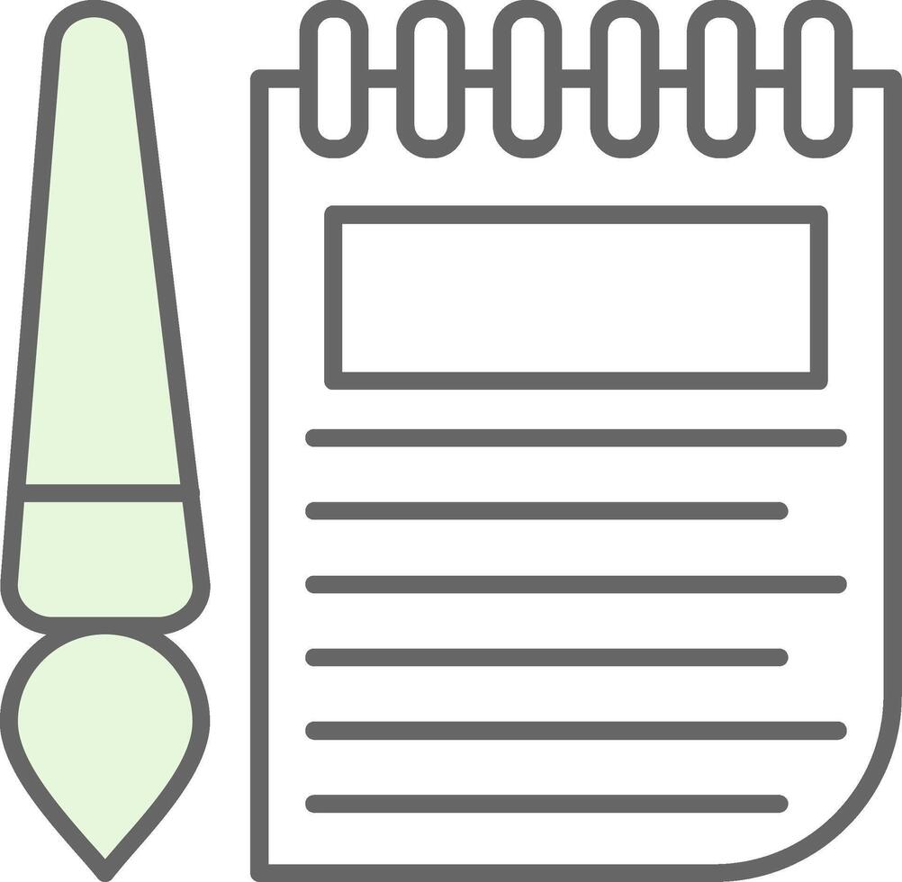 Sketchbook Fillay Icon vector