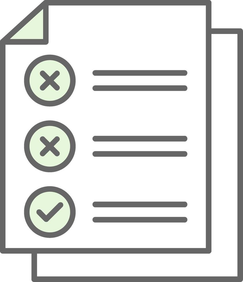 Check List Fillay Icon vector