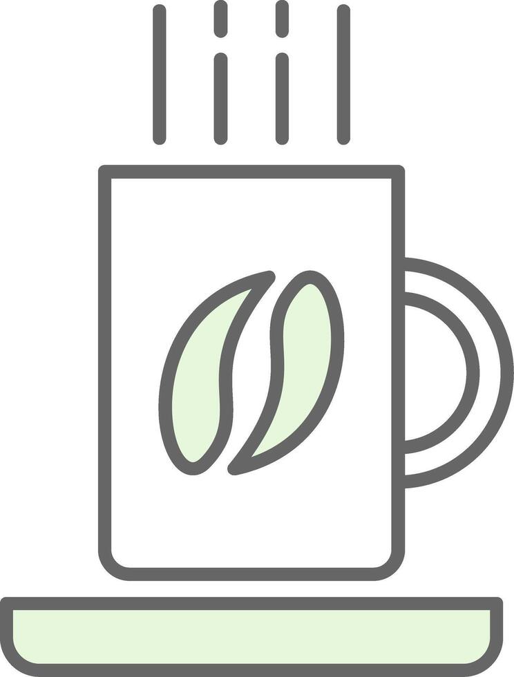 Coffee Mug Fillay Icon vector