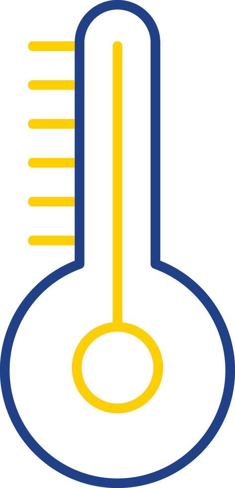 Temperature Line Two Color Icon vector