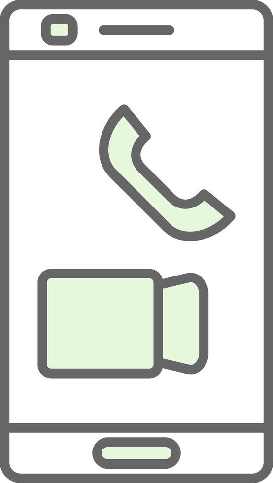 Call Fillay Icon vector