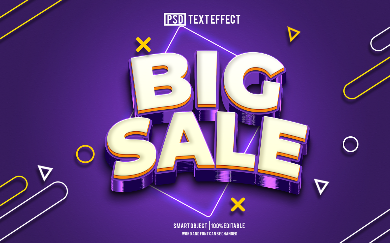 big sale text effect, font editable, typography, 3d text psd