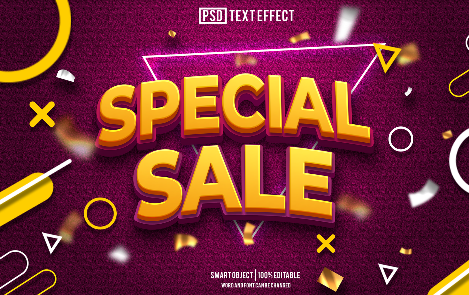 special sale text effect, font editable, typography, 3d text. psd