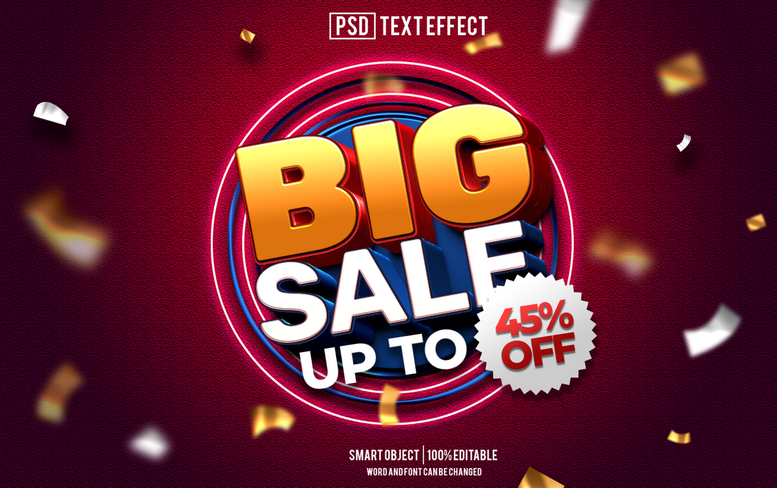 bug sale text effect, font editable, typography, 3d text. psd
