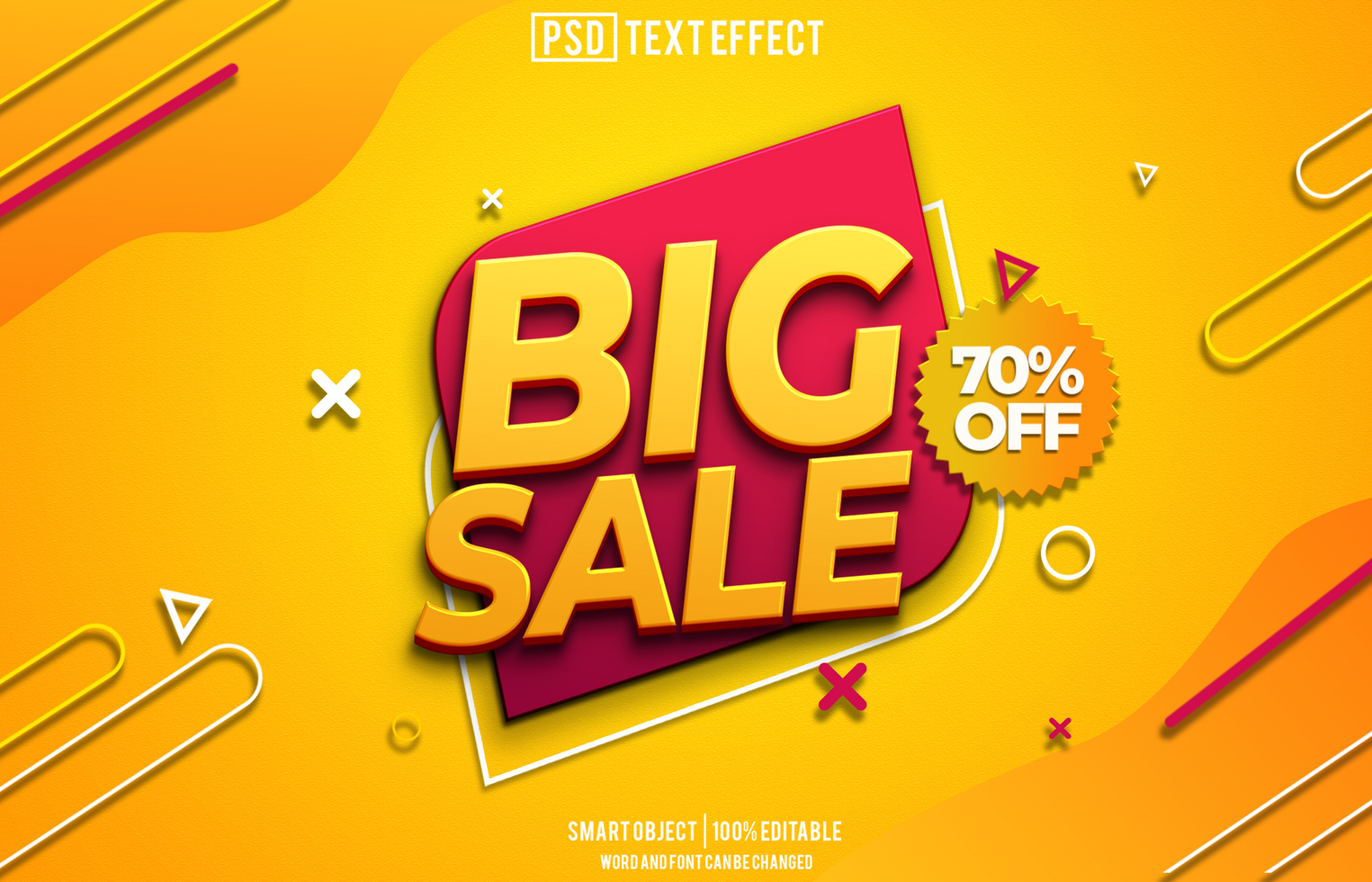 big sale text effect, font editable, typography, 3d text psd