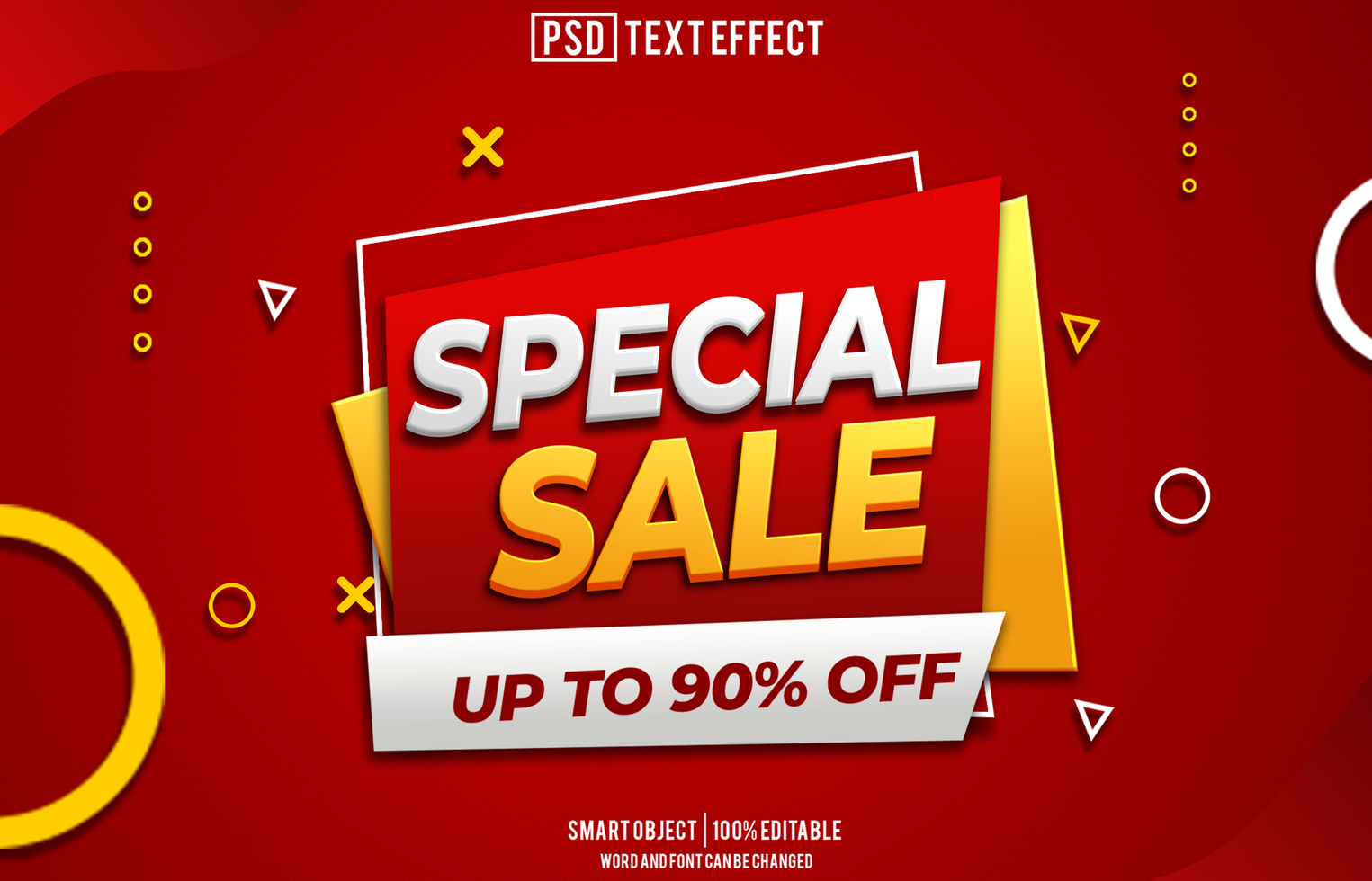 special sale text effect, font editable, typography, 3d text, for background banner psd