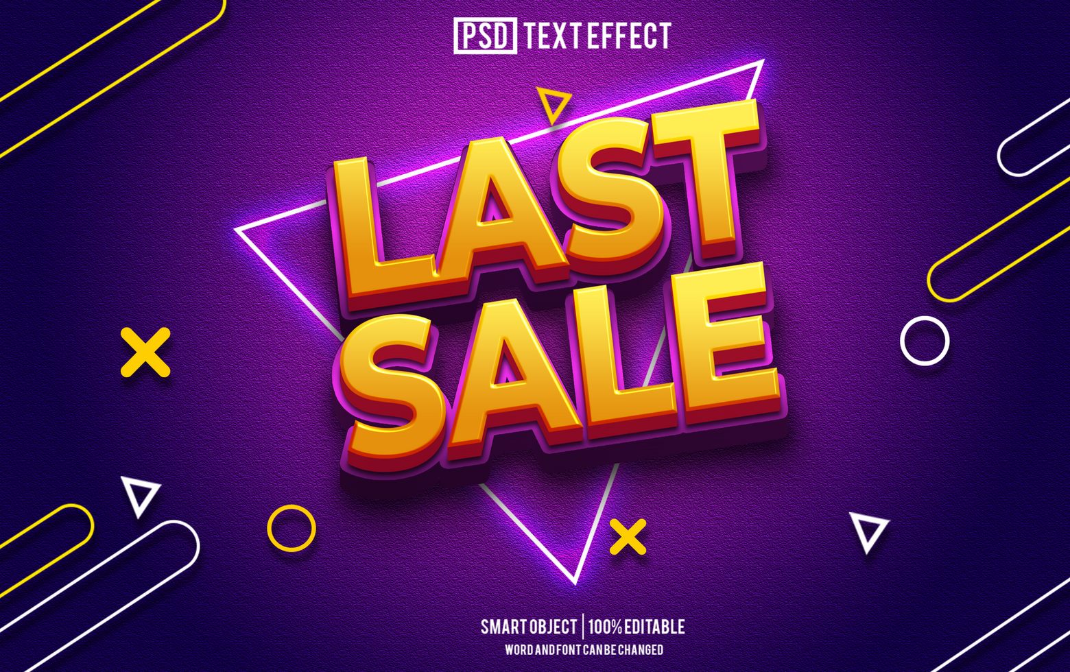 last sale text effect, font editable, typography, 3d text. psd