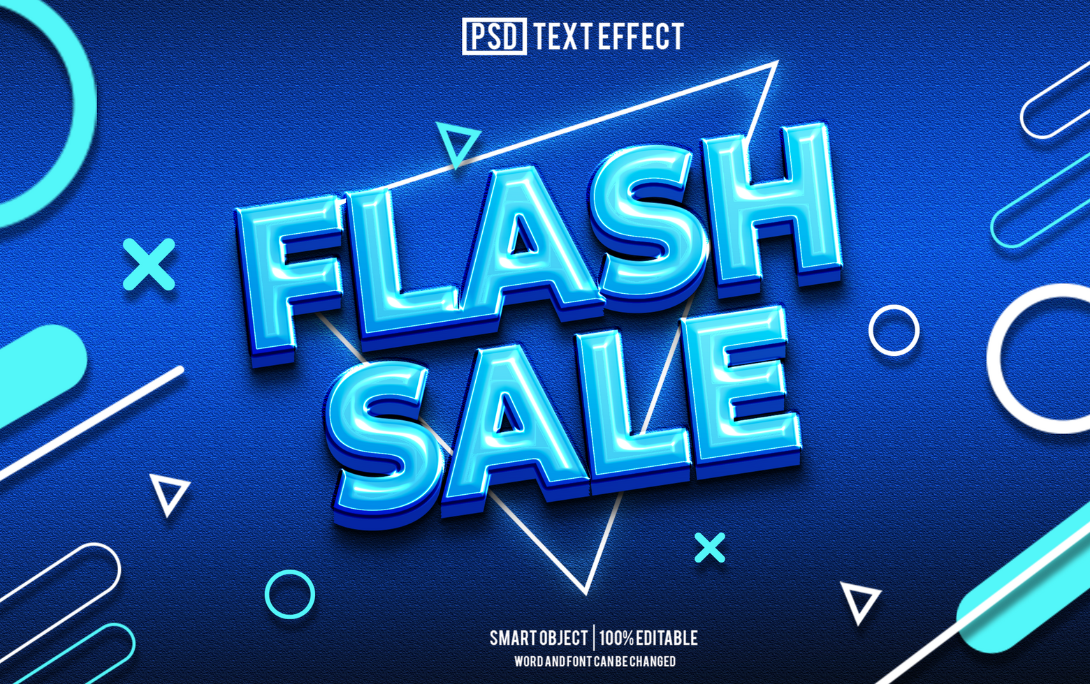 flash sale text effect, font editable, typography, 3d text. for background banner psd
