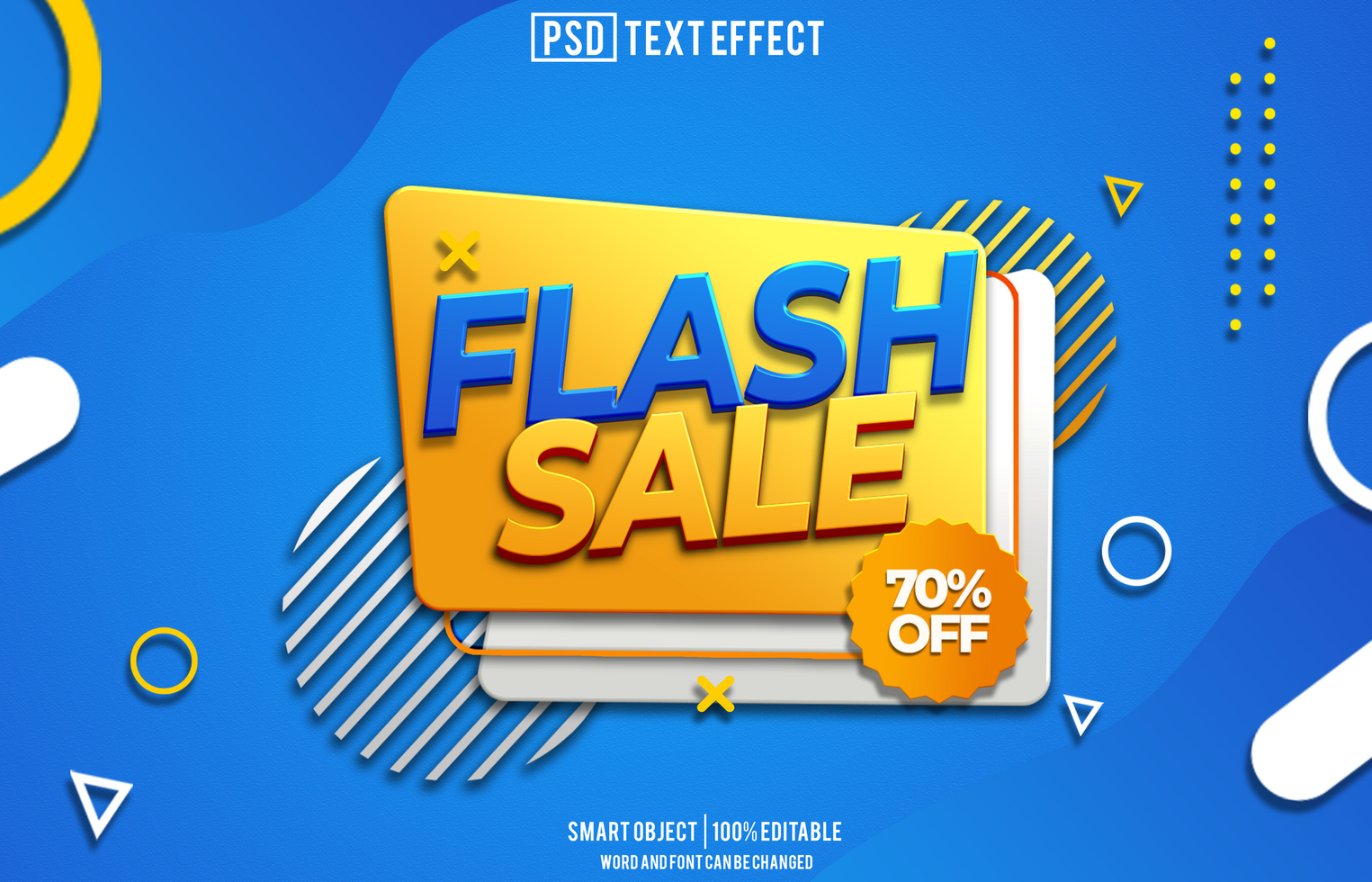 flash sale text effect, font editable, typography, 3d text, for background banner psd