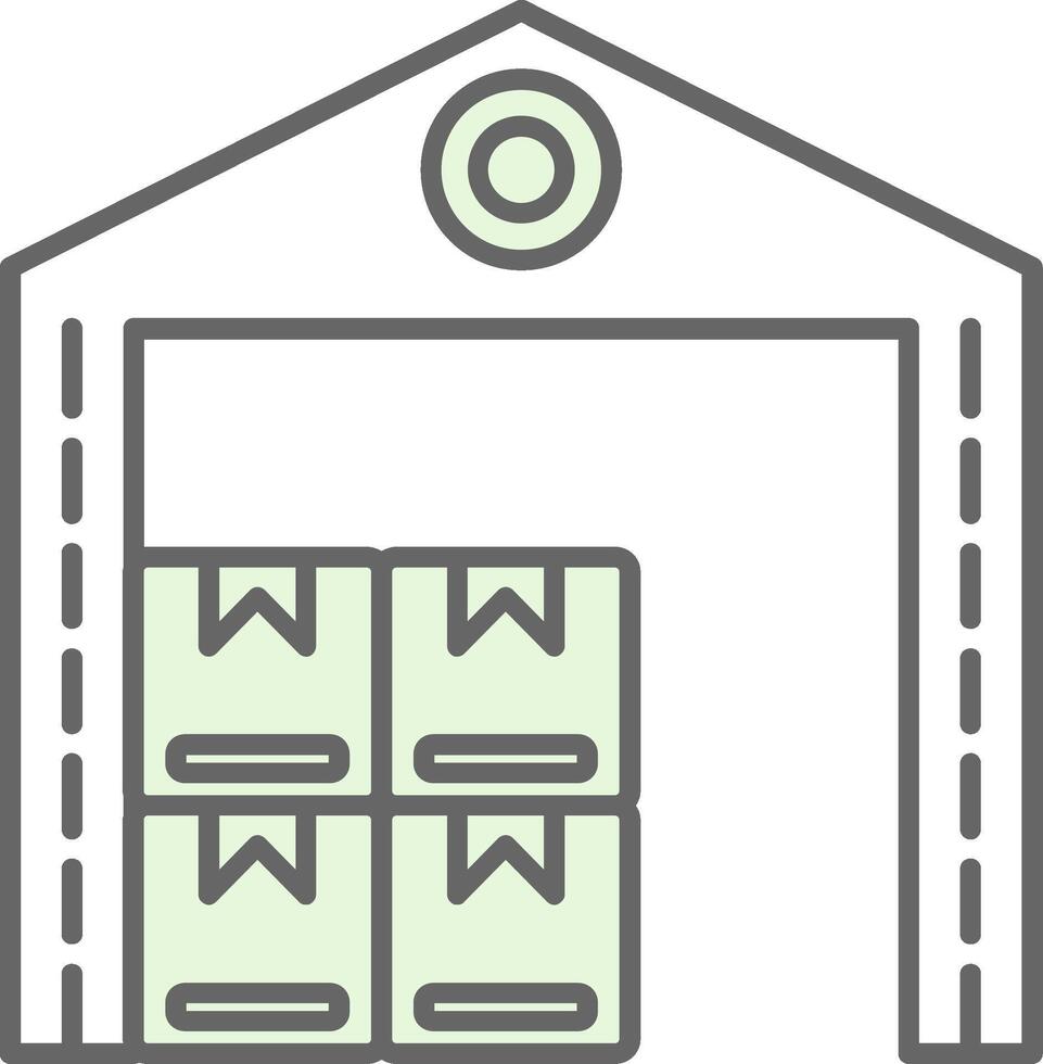 Warehouse Fillay Icon vector