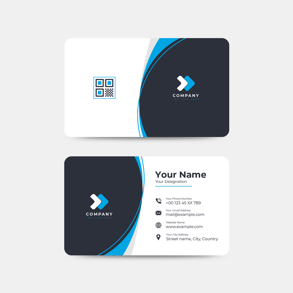Creative and Simple Business Card design psd